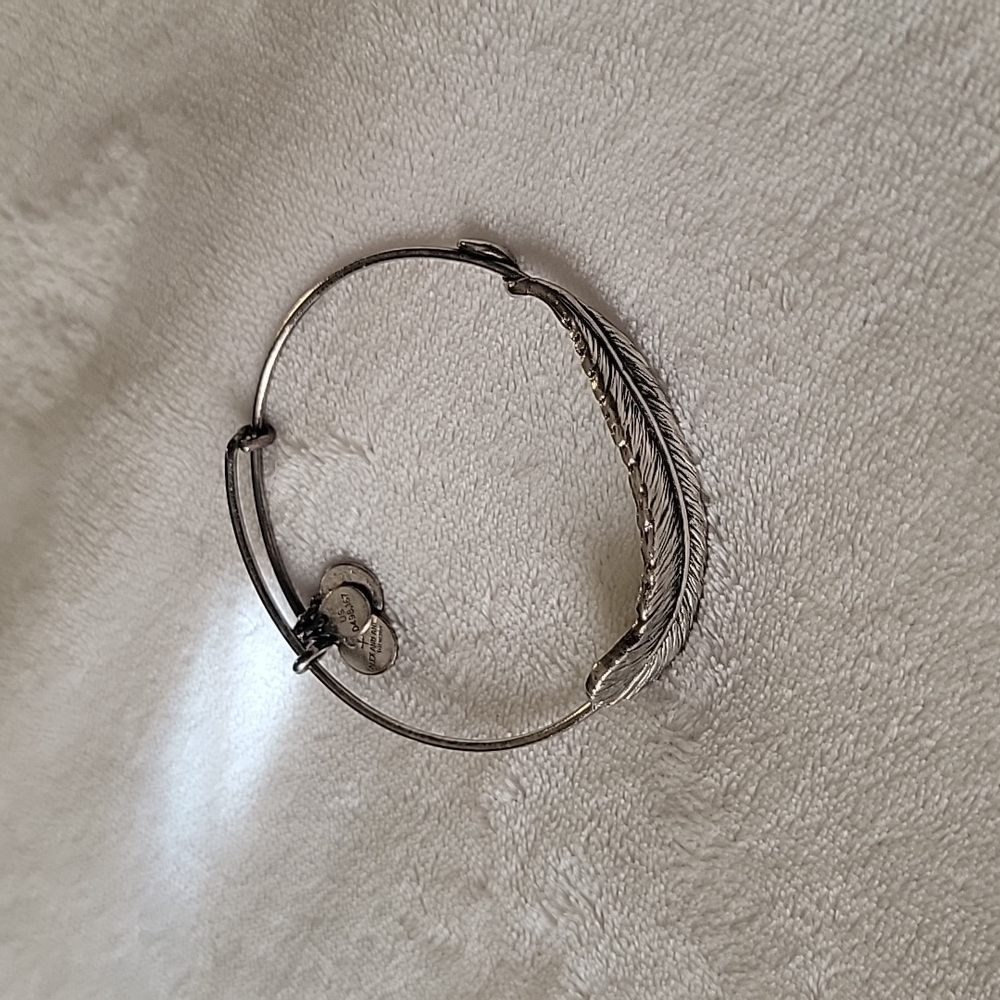 Alex and Ani feather bangle